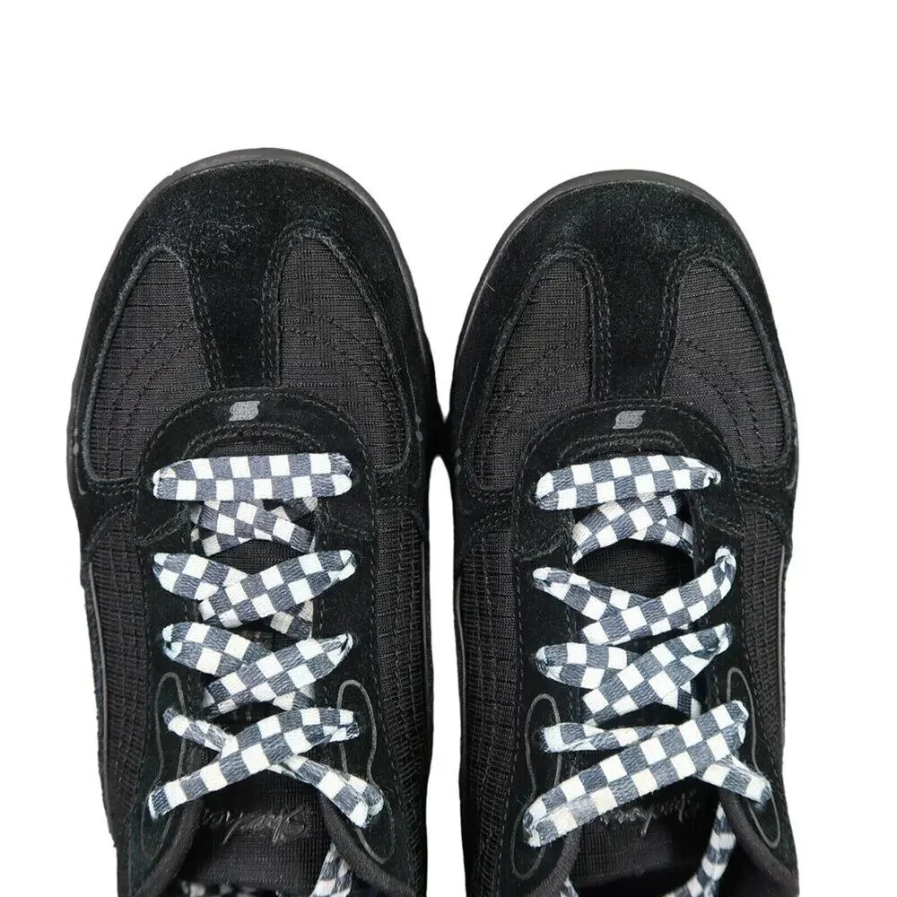 Skechers Shoes Womens 7 Sneaker Lifestyle Comfort Relaxed Fit Breathe Easy Black
